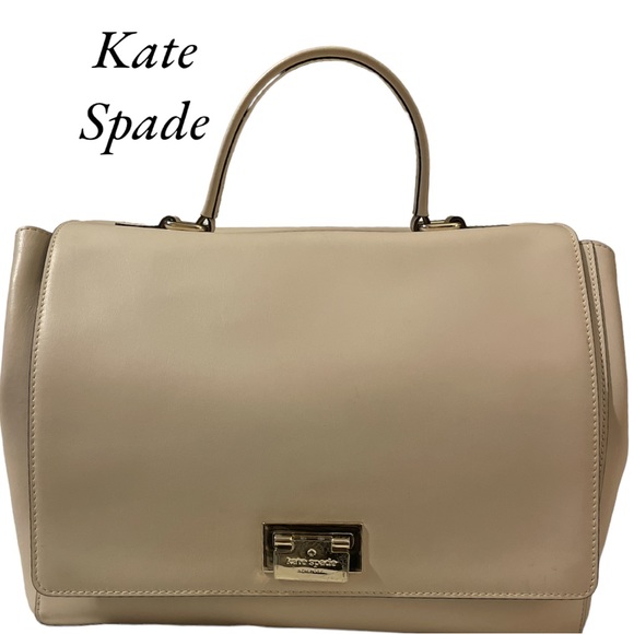 Kate Spade Laurel Magnolia Park Cream Satchel Crossbody Detachable Strap - Picture 2 of 16